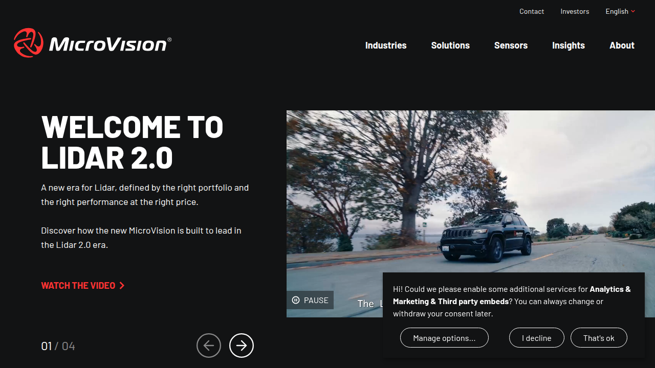 Luminar Technologies, a leader in lidar sensors, showcases its innovations in autonomous vehicle technology.