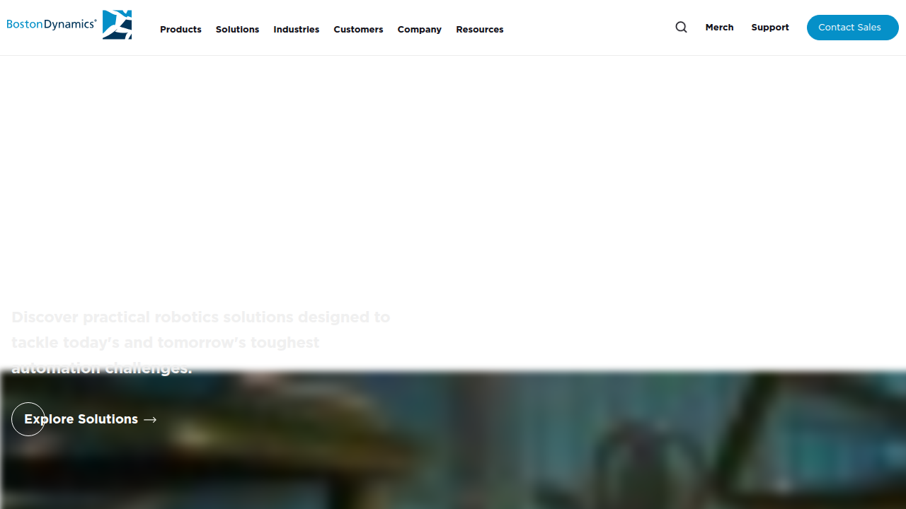 The official website for Boston Dynamics, creators of advanced mobile robots like Spot and Atlas.