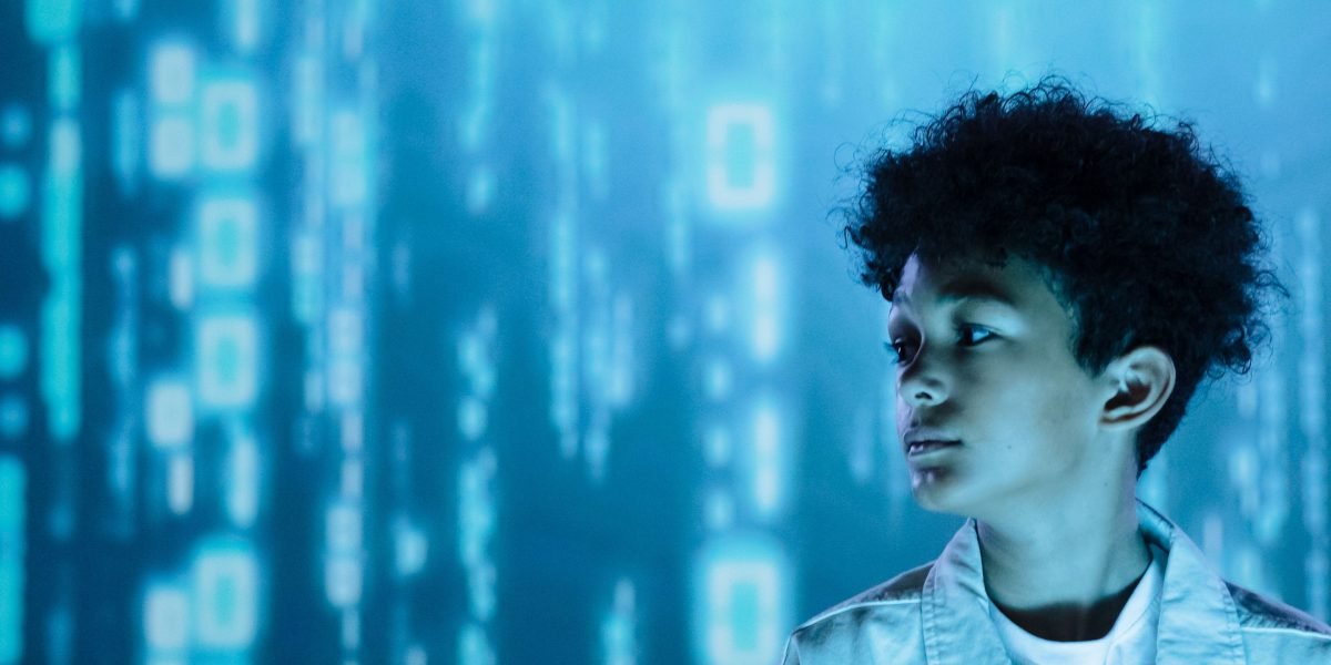A person gazing thoughtfully, imagining the possibilities of future technologies often depicted in science fiction.